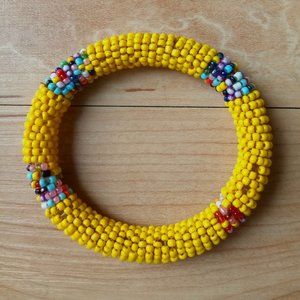 African Maasai Seed Bead Bangle